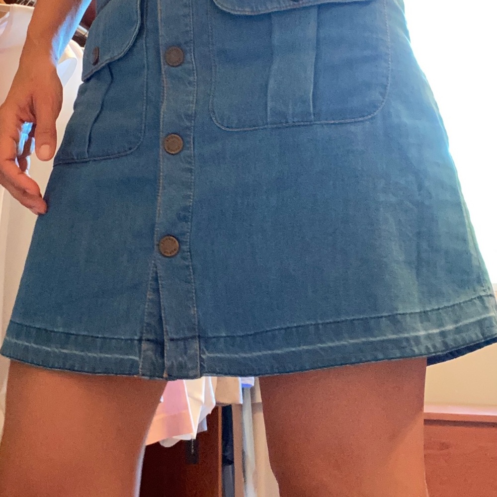 Soft denim skirt